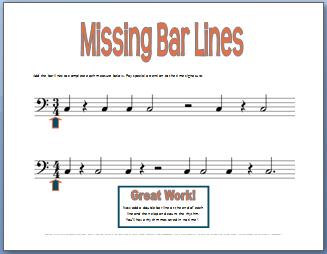 How to write music bars