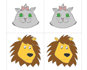 Lion-Kitty Popups: A Free Printable Ear Training Game