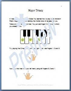 How to Play Piano Triads