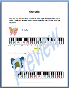 Illustrated Arpeggios for Kids Preview