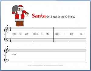 Free Christmas Piano Composition Worksheet