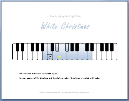 How to Play White Christmas by Ear