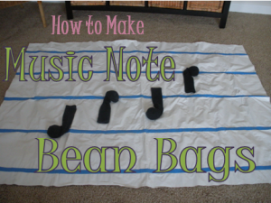 Piano Game with Bean Bag Notes