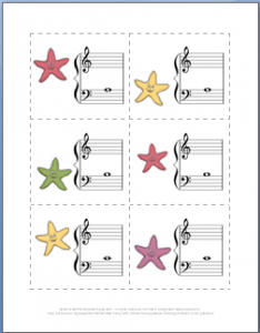 Piano Game to teach note reading