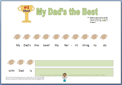 Father’s Day Composition for Kids