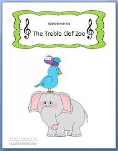treble clef zoo