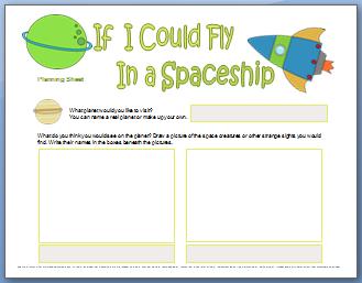 Composition Worksheet: Spaceship