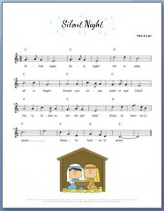 Silent Night Chords for Piano