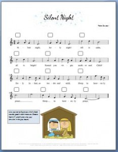 FREE! - Silent Night Piano Sheet Music (teacher made)