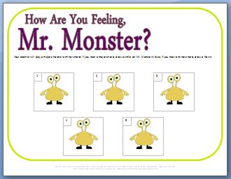 Ear Training Worksheet for Major & Minor Chords: How are You Feeling, Mr. Monster?