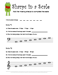 Valentines Music Theory Worksheet Sharps in a Scale
