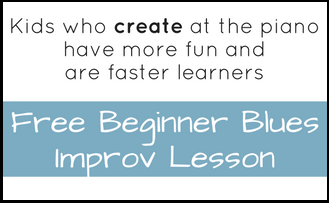 Free Beginner Blues Piano Improv Lesson Header