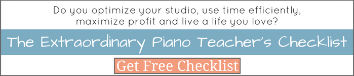 The Extraordinary Piano Teacher's Checklist