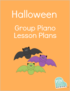 Halloween group piano lesson plans