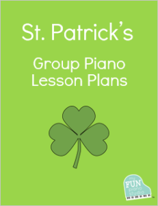 Saint Patrick's group piano lesson plans